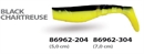 WIZARD KILLER SHAD 7CM BLACK/CHARTREUSE - фото 6762